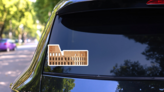 Roman Colosseum Sticker on a Rear Car Window (New) example