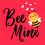 Romantic Bee Mine Sticker