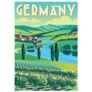 Romantic Rural Landscape In Sunny Day In Germany Sticker