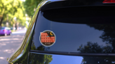 Rome City Badge, Italy Sticker on a Rear Car Window (New) example