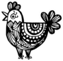Rooster Chicken Chinese Zodiac Symbol Sticker