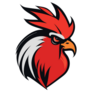 Rooster Mascot Sport Logo Sticker