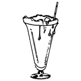 Root Beer Float 1950s Retro Sticker