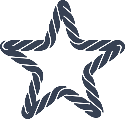 Roped Star Sticker