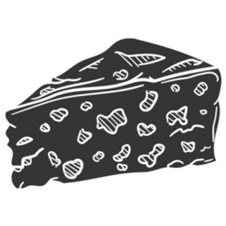 Roquefort Cheese Icon Sticker