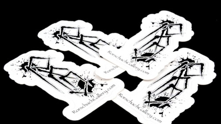 Rorschach Gallery Custom Die Cut Stickers