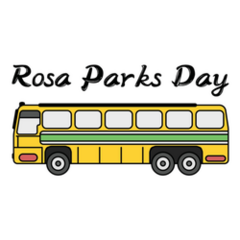 Rosa Parks Day Yellow Bus Ohio Sticker