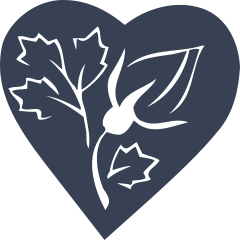 Rose Bud Flower In A Heart Sticker