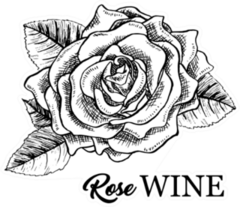 Rose Wine Monochrome Sticker