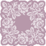 Roses Cross Stitch Sticker