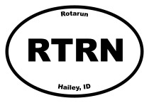 Rotarun Oval Sticker