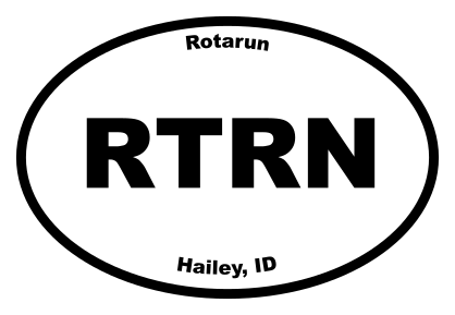 Rotarun Oval Sticker