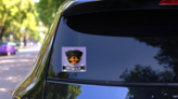  Rottweiler Banner Sticker on a Rear Car Window (New) example