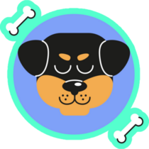 Rottweiler Colorful Sticker