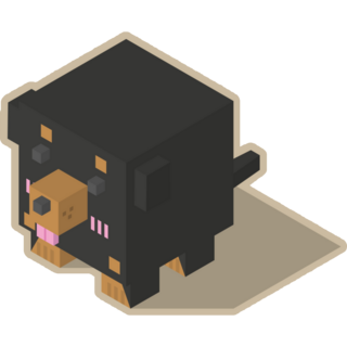 Rottweiler Cubic Sticker