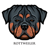 Rottweiler Dog Label Sticker