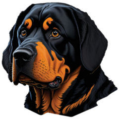 Rottweiler Face Sticker
