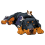 Rottweiler Family Sticker