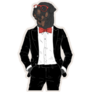 Rottweiler In Tuxedo Sticker