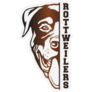 Rottweiler Lettering Art Sticker