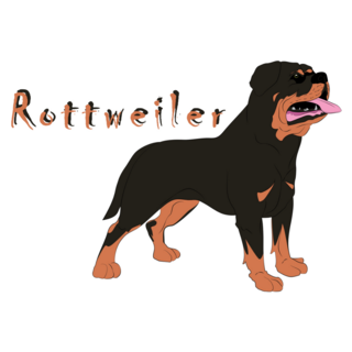 Rottweiler Name Sticker