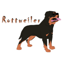 Rottweiler Name Sticker