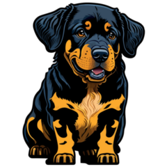 Rottweiler Pet Sticker 