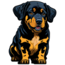 Rottweiler Pet Sticker 