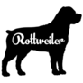 Rottweiler Silhouette Sticker