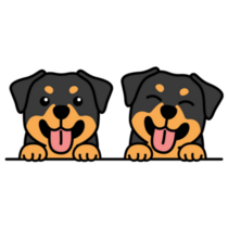 Rottweiler Twins Sticker