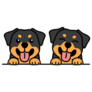 Rottweiler Twins Sticker
