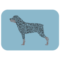 Rottweiler Typography Sticker