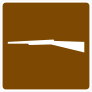 Round Corner Brown Guns Sticker