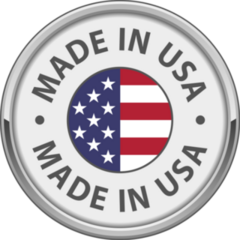 Round Made In USA Sticker