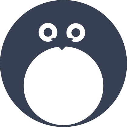 Round Penguin Sticker