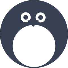 Round Penguin Sticker