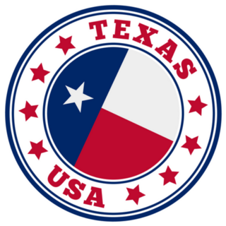 Round Texas USA Sticker