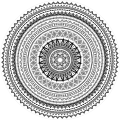 Round Tribal Ornament Sticker