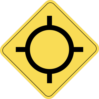 Roundabout Sticker