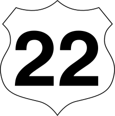 Route 22 Sticker
