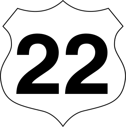 Route 22 Sticker