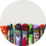 Row Of Artist Paintbrushes Closeup Sticker