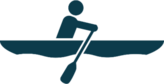 Rowing Icon Sticker