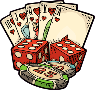 Royal Flush Casino Set Sticker