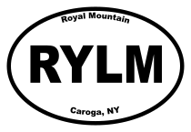Royal Mountain Oval Sticker