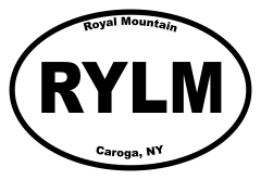 Royal Mountain Oval Sticker