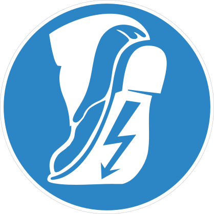 Rubber Sole Shoes Sign Sticker