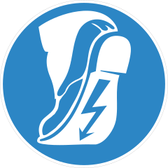 Rubber Sole Shoes Sign Sticker