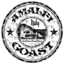 Rubber Stamp Amalfi Coast Italy Sticker