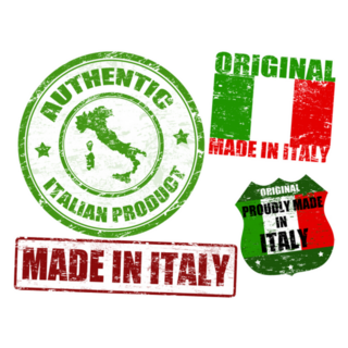 Rubber Stamp Made In Italy Illustrations Sticker